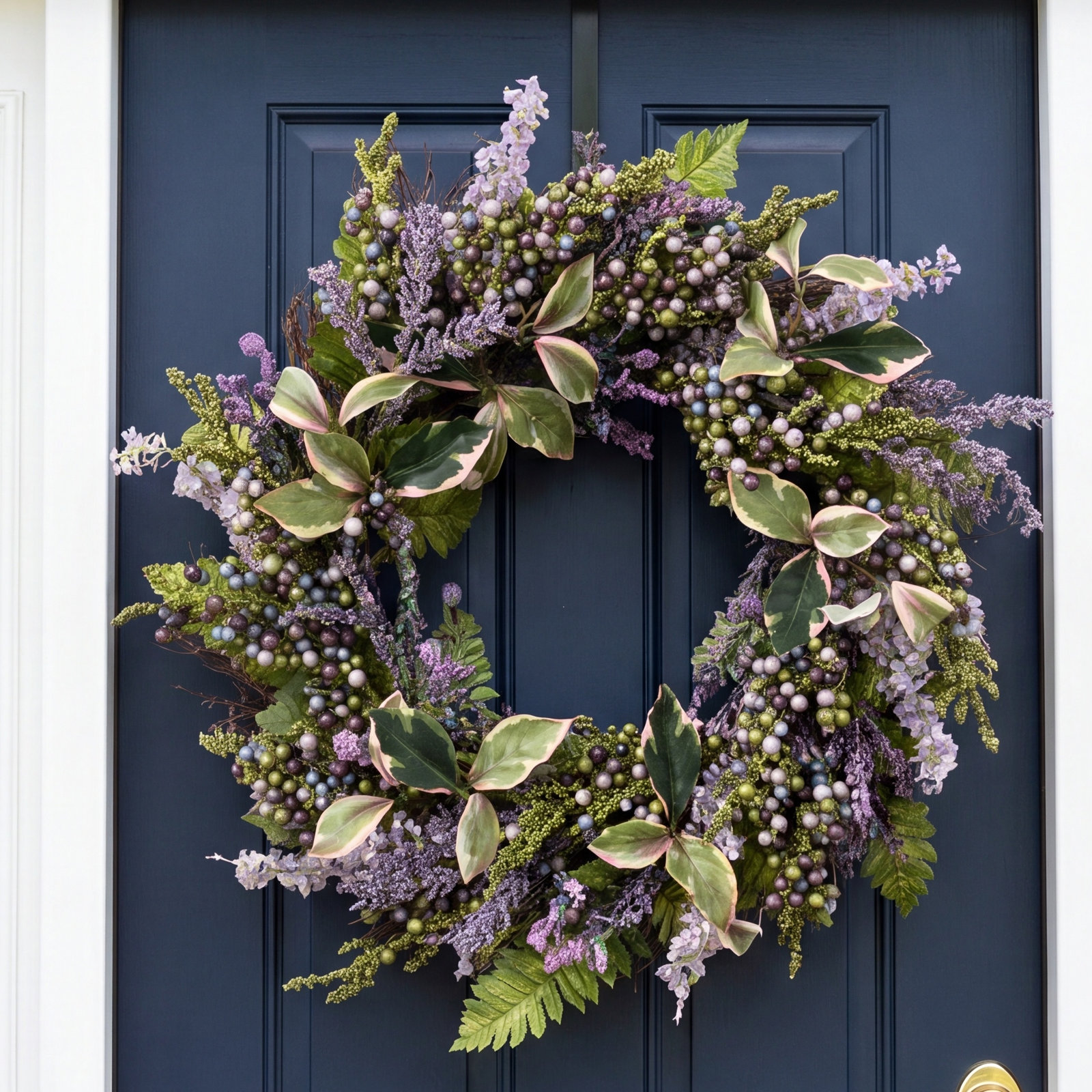 Boudreaux 22" Artificial Lavender Wreath