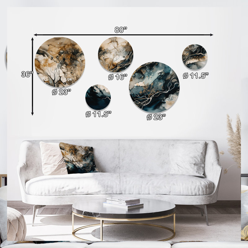 Abstract Wall Decor on Metal