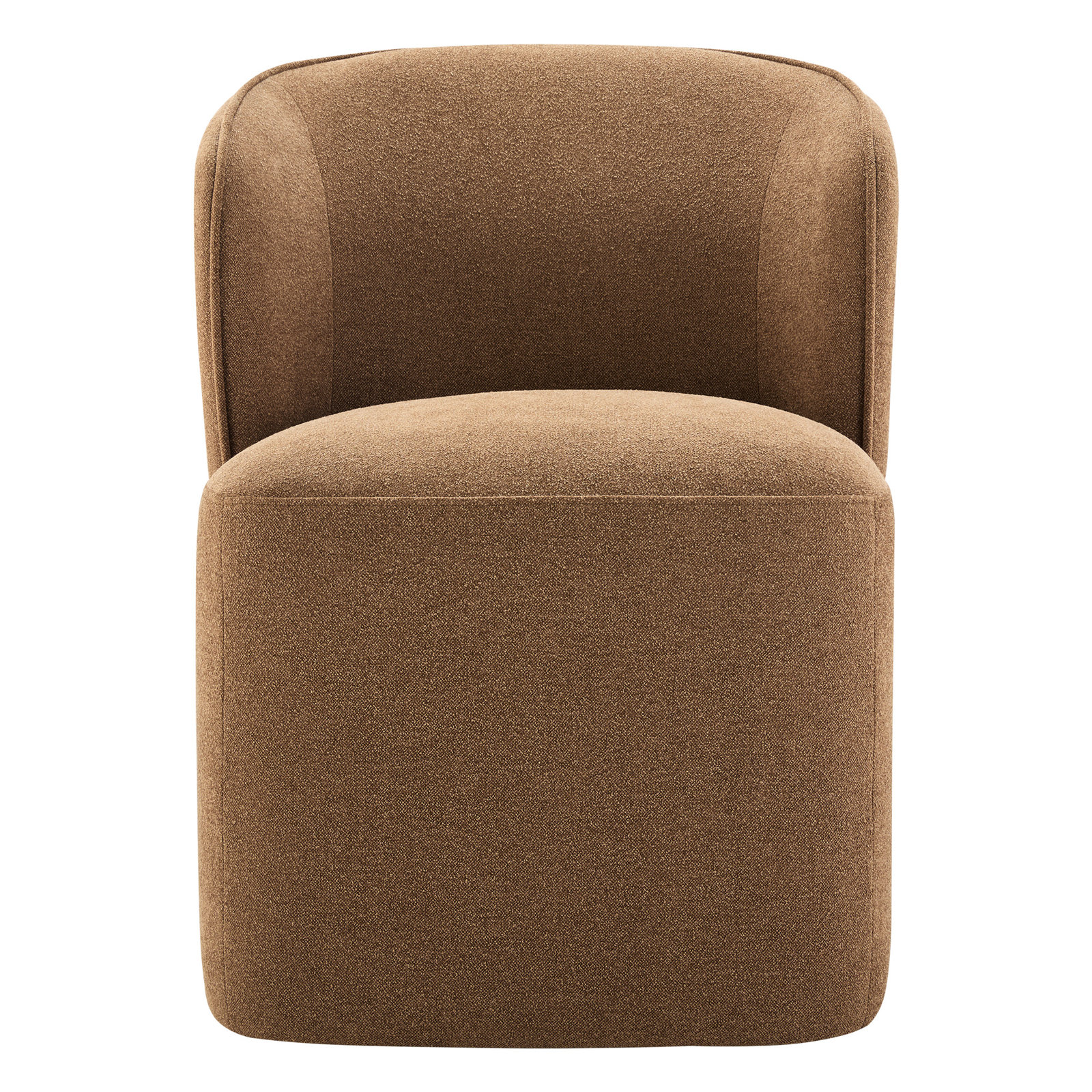 Niha Swivel Upholstered Dining Chair, Elite Camel