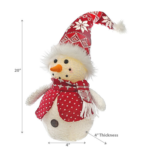  VP Home Christmas Snowman Decor, Snowman Figurines Resin for  Christmas Table top Decorations Snowman LED for Indoor Decor Light Up  Snowman Festive Fiber Optic for Decoration : Home & Kitchen