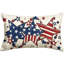 Housse de coussin 4 "4 juillet Patriotic Stars Bead, perle 12 x 20 pouces
