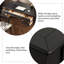 Bureau 70,87 po style français en bois massif noir de style médiéval-153150158
