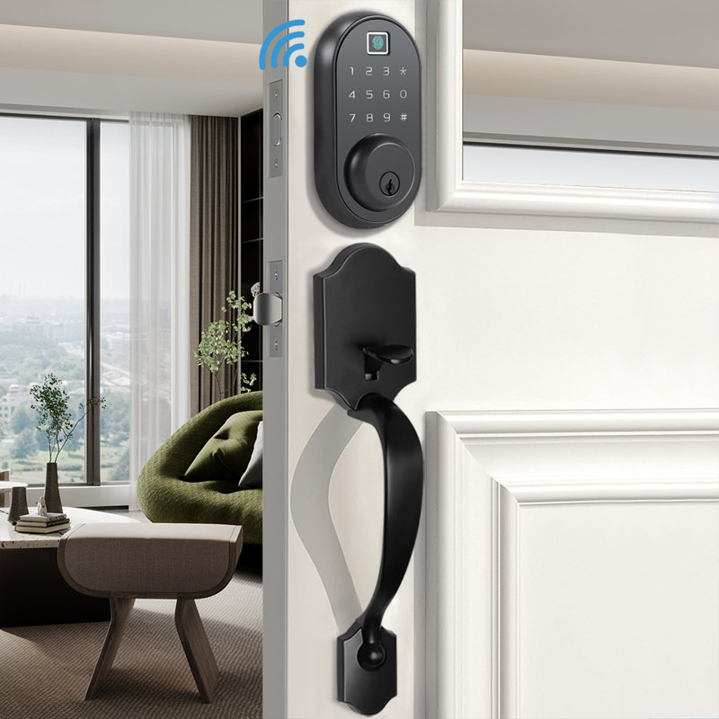 Serrure intelligente WIFI avec poignées d'entrée