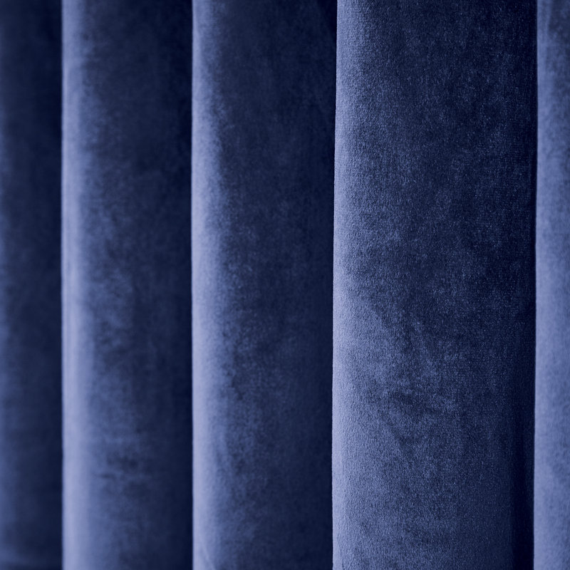 Escala Eyelet Room Darkening Curtains, Electric Blue, Width 167 x Drop 137 cm