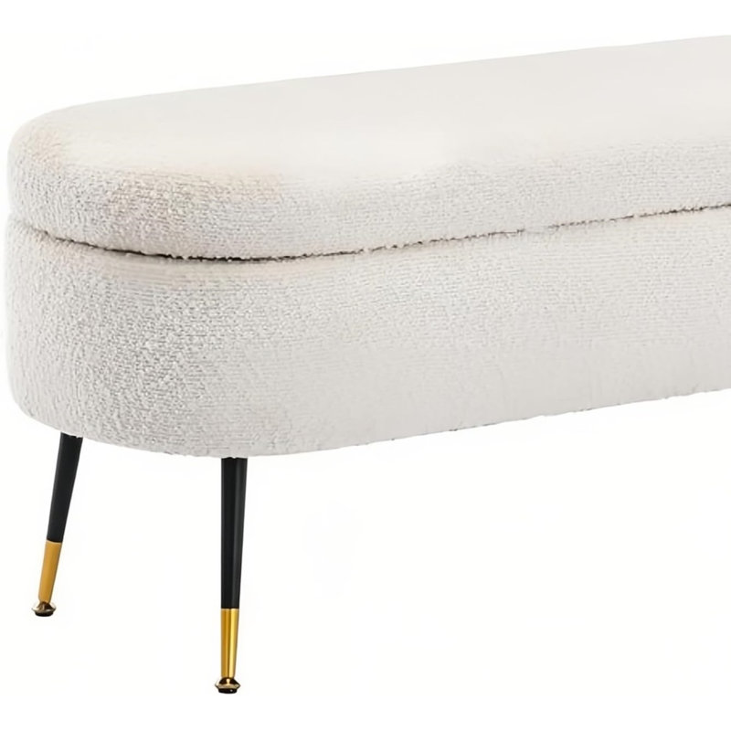 Banc de rangement rembourré Maro Boucle