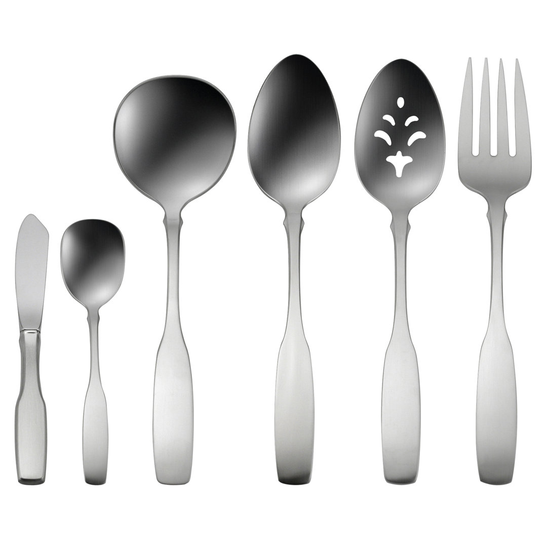 Oneida Paul Revere 6 Piece Flatware Serving Set, 18/10 Stainless Steel Oneida