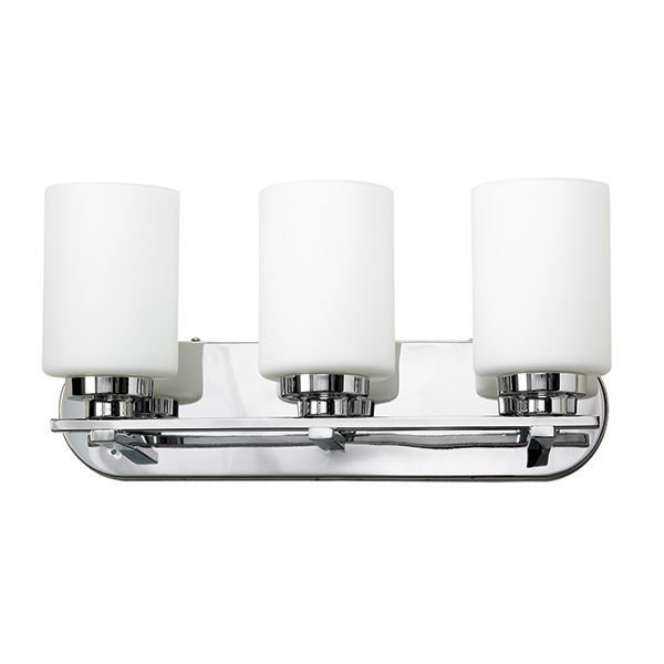 Éclairage pour meuble-lavabo 3 lumières Troene, Chrome