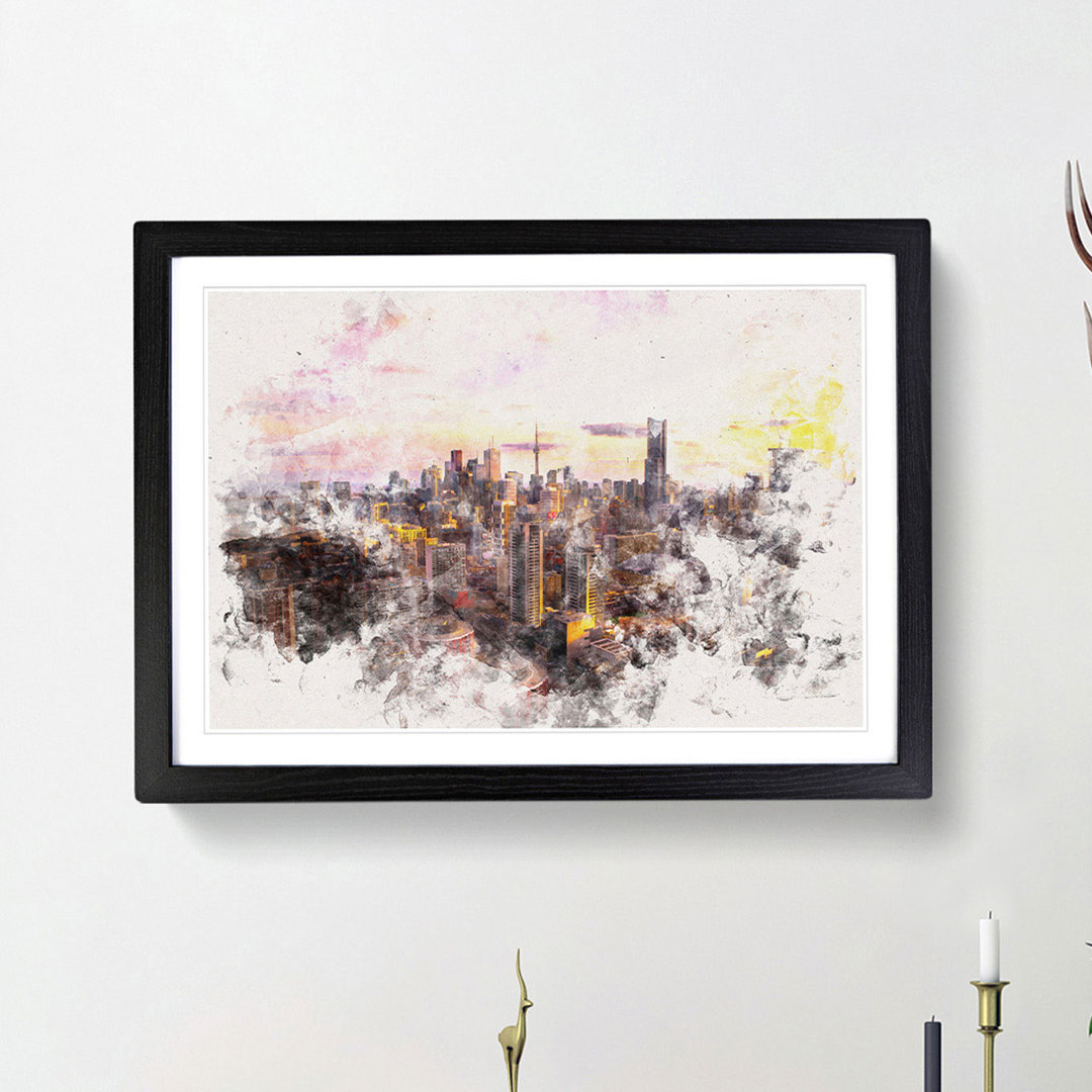 Toronto Canada Skyline - Picture Frame Painting Print