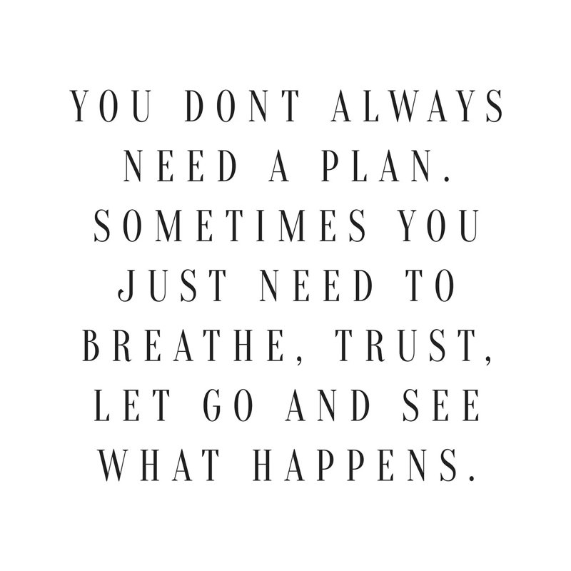 You Don''t Always Need A Plan - Wrapped Canvas Print, 30.48 cm H x 30.48 cm W