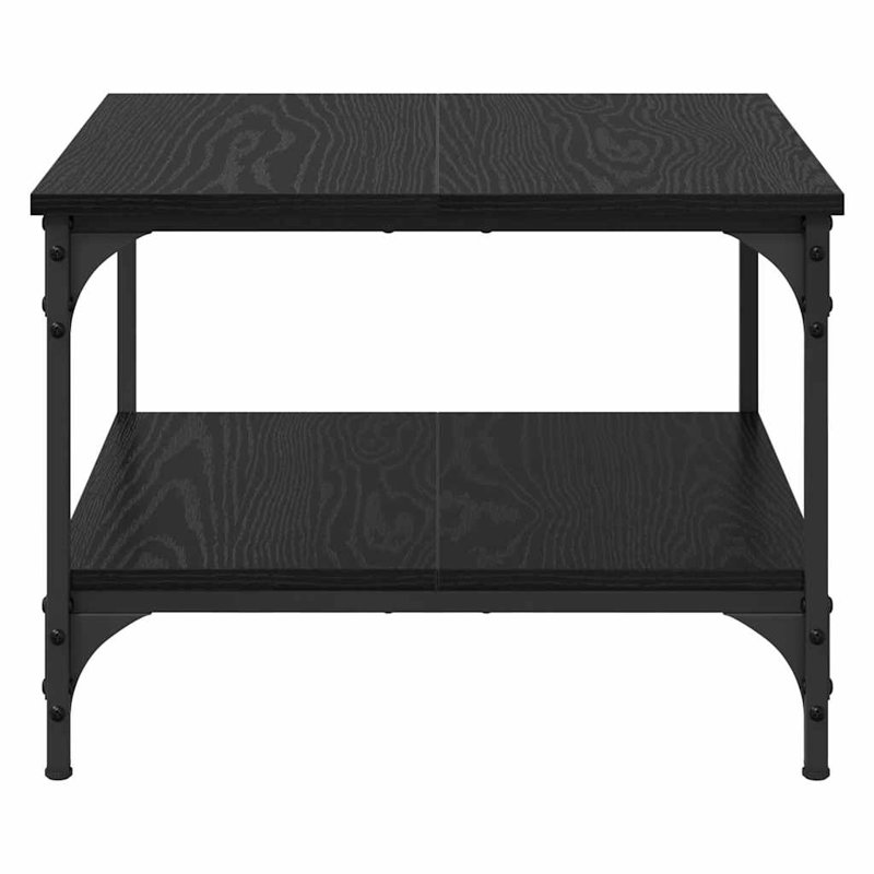 Coffee Table with Storage, 40cm. H x 55cm. L x 55cm. W, Black Oak