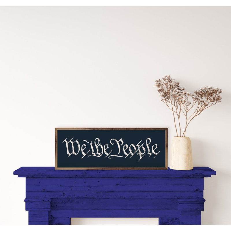 We The People - bleu, H 16 po x l 48 po