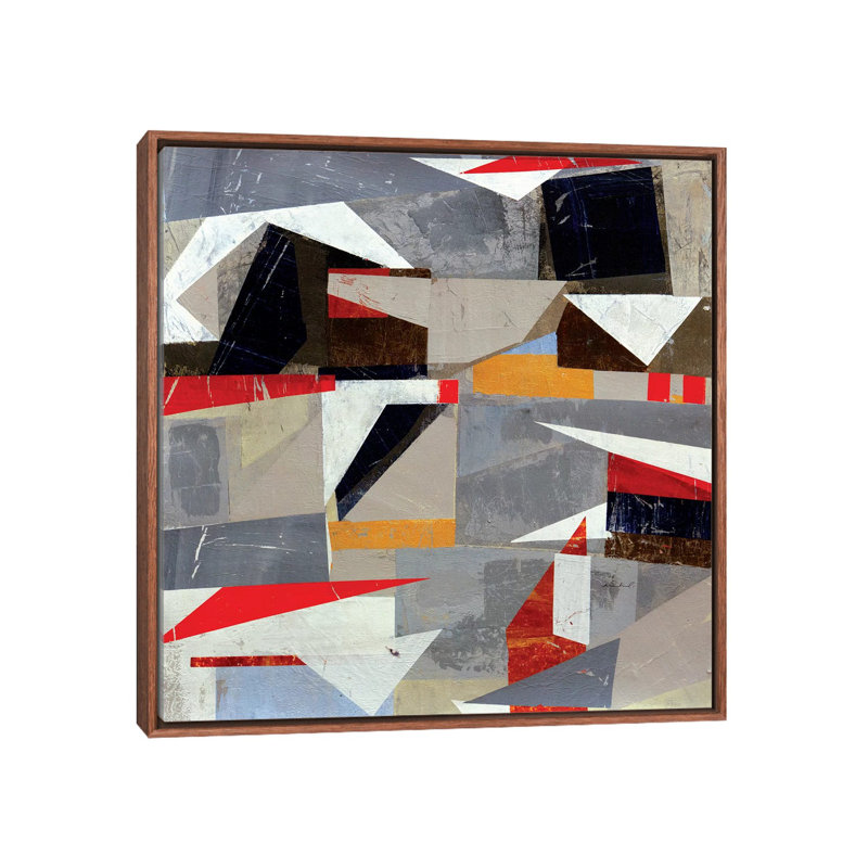 Marina - Painting on Canvas, 66.04 cm H x 66.04 cm W, Classic Brown Wood Framed