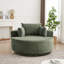 Fauteuil d'appoint rembourré en velours côtelé 55 po Victoria avec base pivotante à 360 ° Victoria-122549836