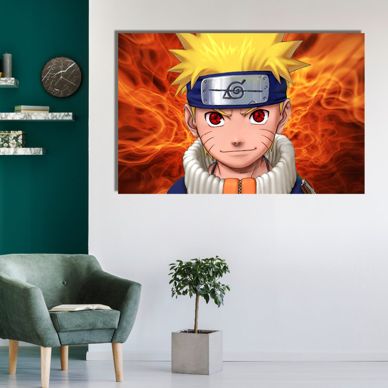 «Naruto Uzamaki Cinéma», impression sur toile Wallart, Toile tendue, H 18 po x l 24 po x P 1,5 po