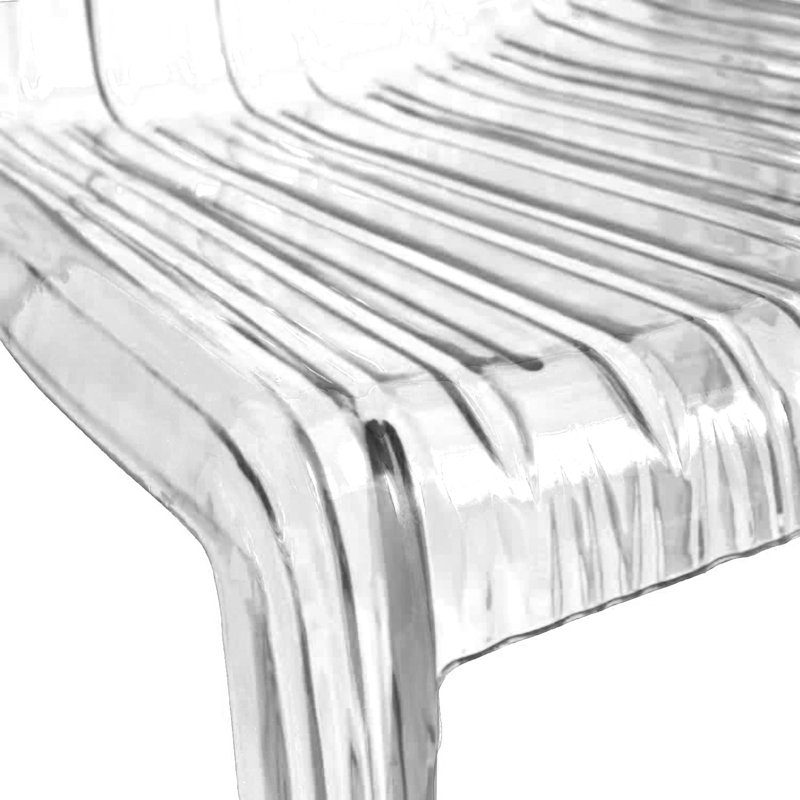 Prager 18'' H Side Chair, Clear