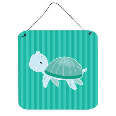 Décoration murale en aluminium tortue de mer