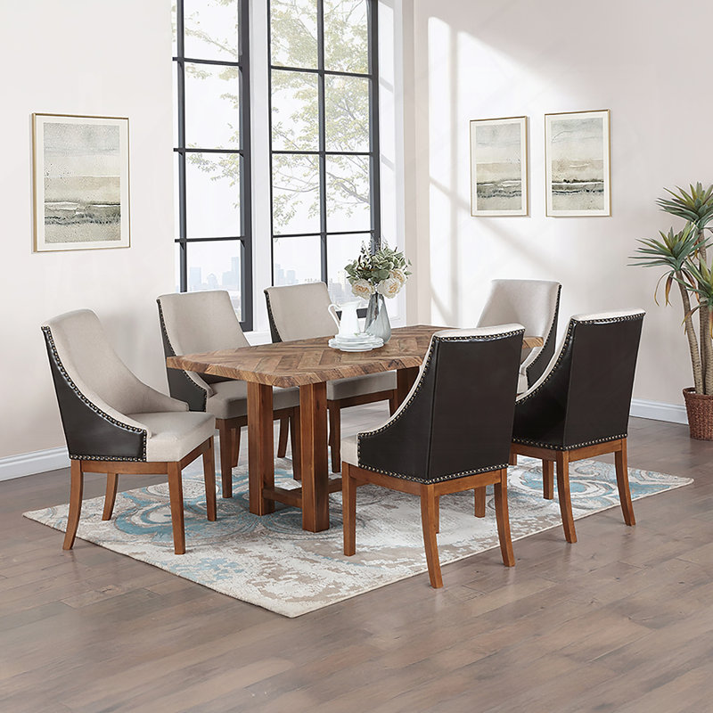 Ensemble de 2 chaises rembourrées Traditional Luxury