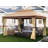 10 Ft. W x 13 Ft. D Iron Patio Gazebo