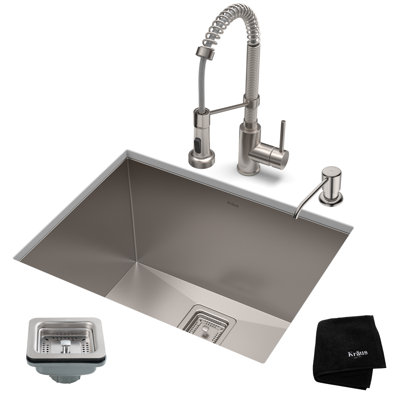 Pax™ 24" L x 19" W Undermount Kitchen Sink with Faucet