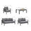 5 Pieces Outdoor Conversation Set With Cushions