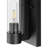 1-Light Matte Black Wall Sconce With Clear Glass Shade