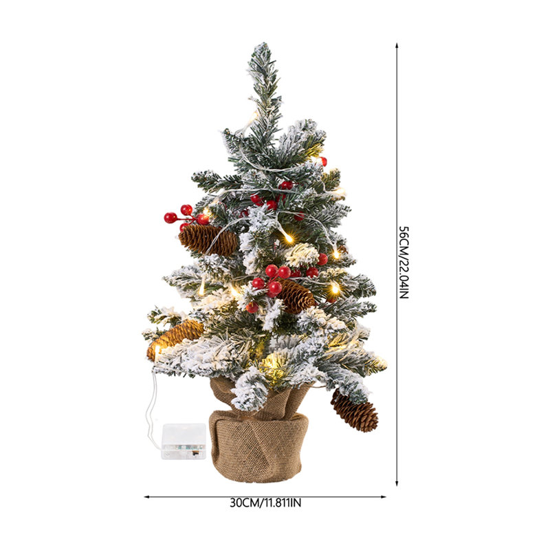 56cm H Lighted Artificial Christmas Tree