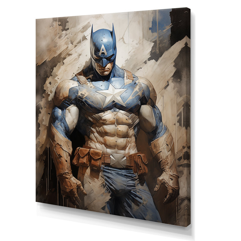 «Darkness Superheros III», reproduction sur toile, H 32 po x l 24 po x P 1 po, Toile tendue