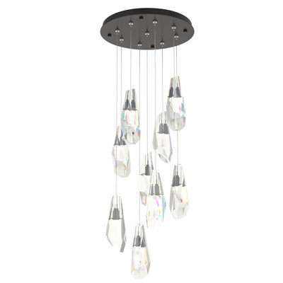 Luminaire suspendu en cristal 9 lumières Luma