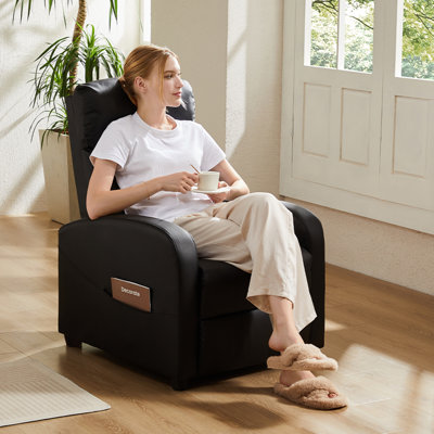 Fauteuil inclinable ergonomique à massage, fauteuil inclinable manuel à 160 ° avec 8 modes et télécommande