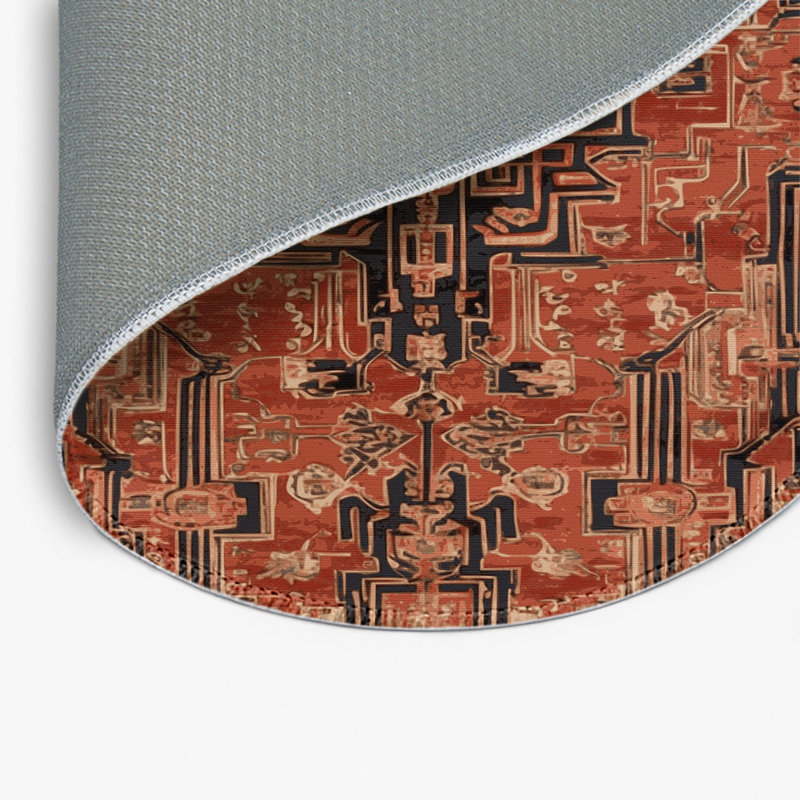Tapis intérieur et extérieur ArtDeco, Rond 5 pi