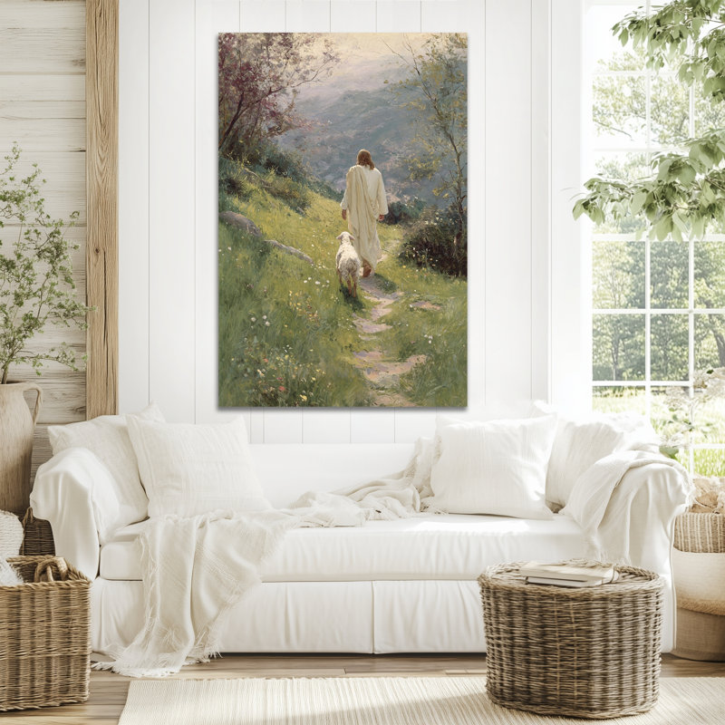  «Spring Jesus», reproduction d'art sur toile, jésus printanier, H 40 po x l 28 po