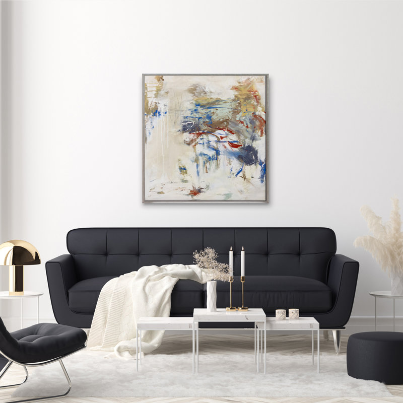 Yacht Club Blues Print by Patricia Schwimmer, Silver Framed Canvas, 42" H x 42" W x 2.5" D