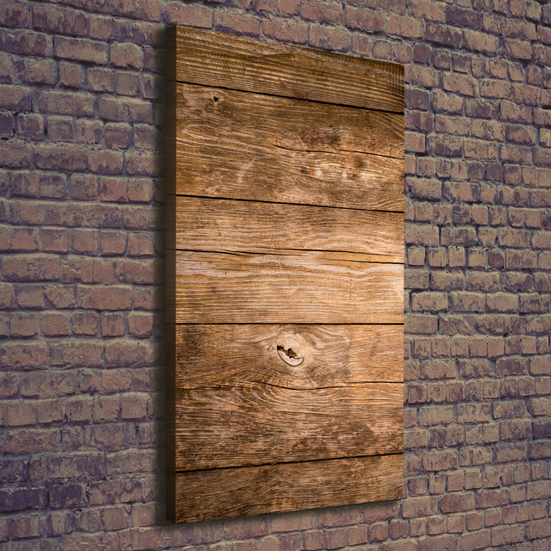 Wooden Background - Wrapped Canvas Print
