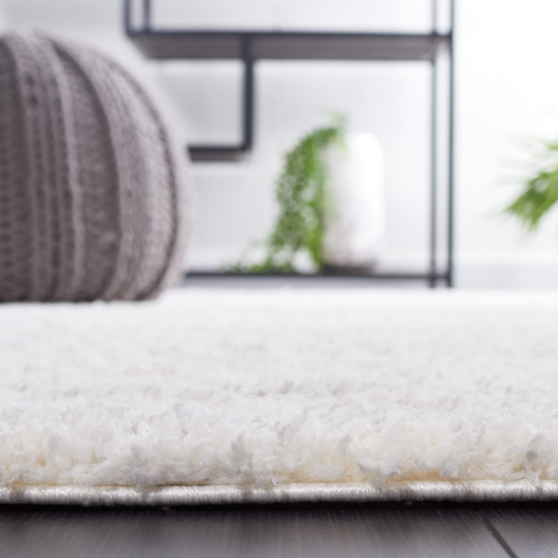 Tapis ivoire / gris clair Presler, Carré 8 pi