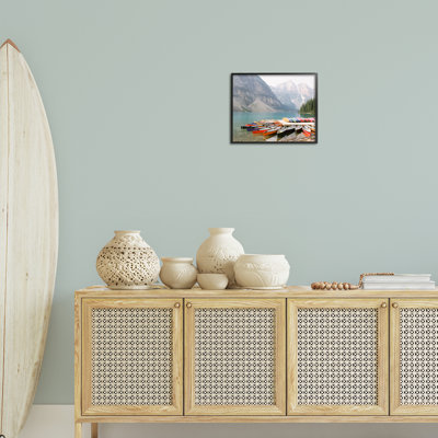Cliffside Canoe Dock Giclee Art by Justine Milton