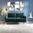 Anacapa 58" Velvet Round Arm Sofa Loveseat-815099281