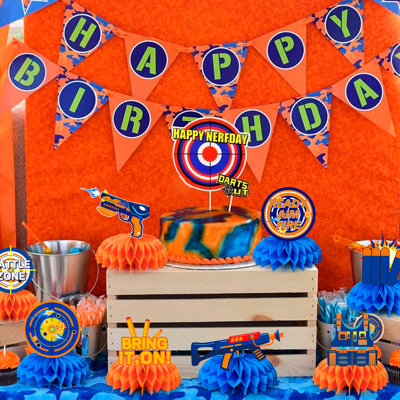 9 pièces pour centre de table Dart War Gun Honeycomb - Centre de table Dart War