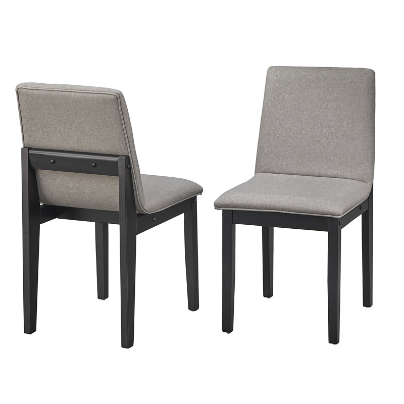 Parisi 19'' H Upholstered Side Chair, Black