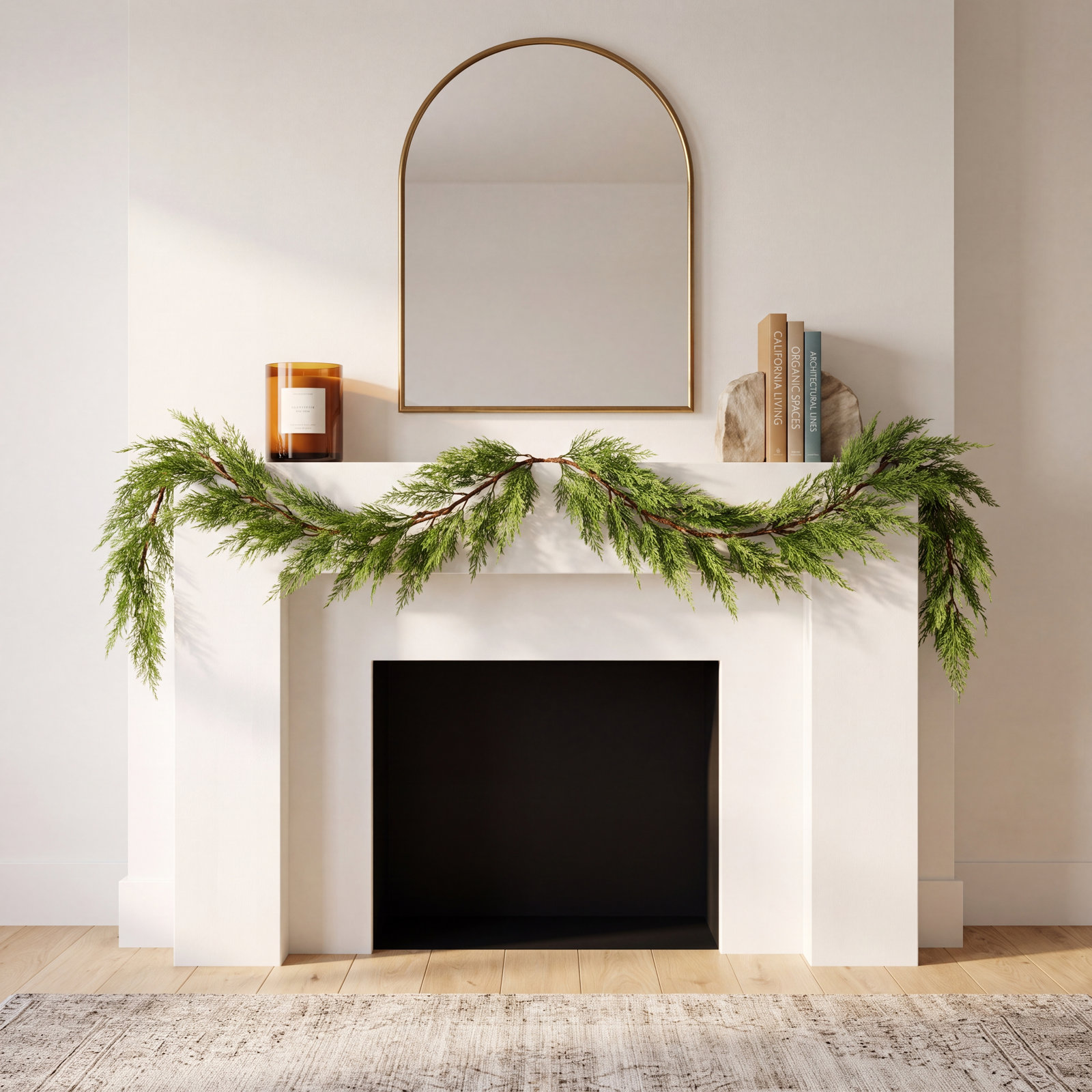 2-Piece 4" Christmas Garland