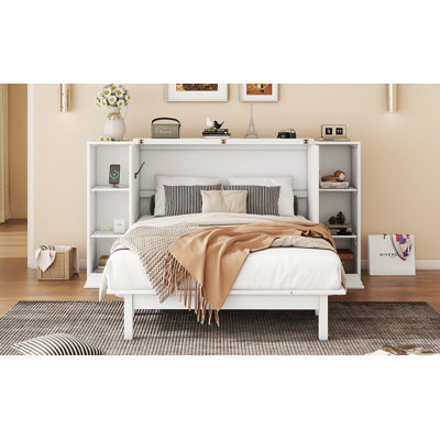 Lit escamotable avec tablettes, tiroirs et ports USB Murphy