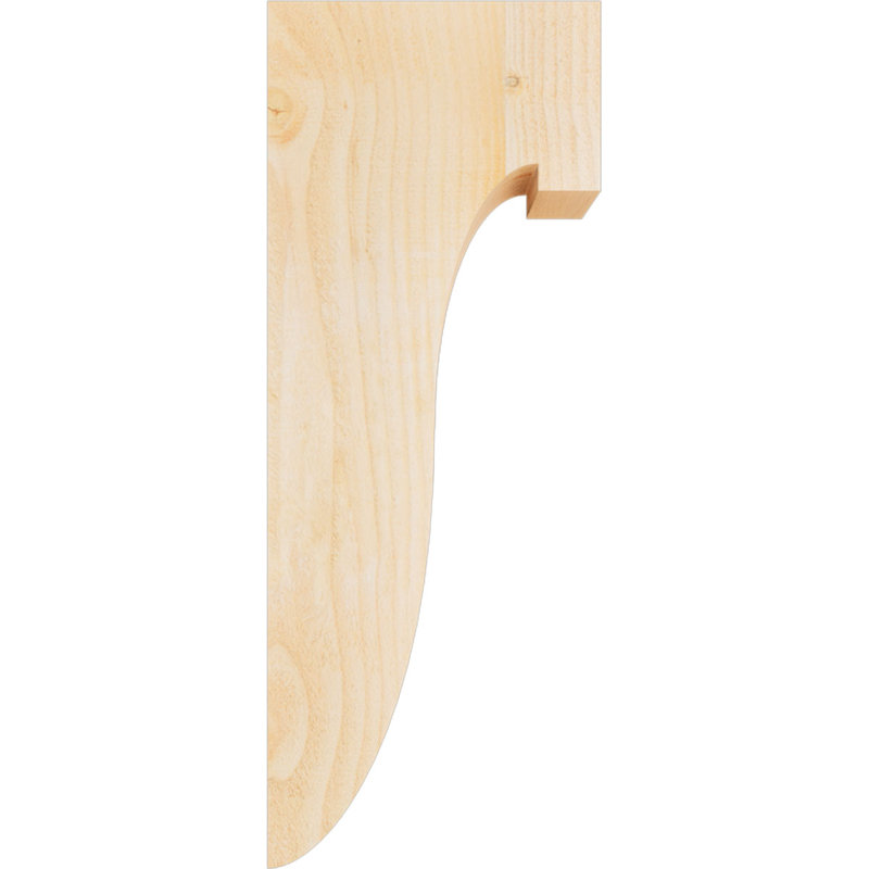 Del Monte Corbel, H 26 po x l 4 po x P 10 po, Sapin de Douglas, Sciage brut