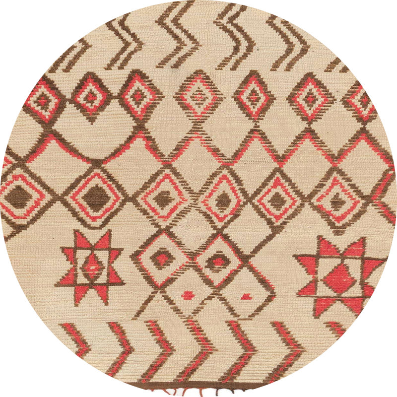 Tapis abstrait moderne 1797, Rond 4 pi