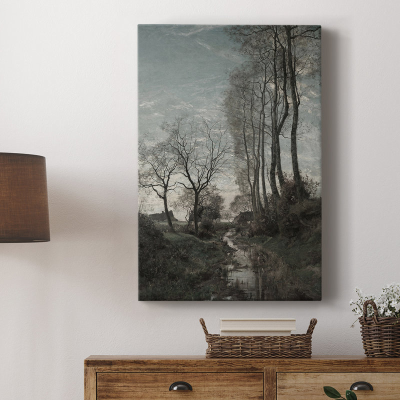 Paysage rétro CXLVII - galerie Cavas, H 60 po x l 40 po