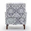 Fauteuil à motifs en mélange de polyester, structure en bois de bouleau massif avec pieds fuselés, fauteuil d'appoint rembourré en mousse pour le salon ou le bureau
