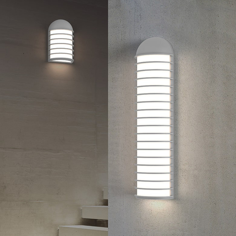 Lighthouse Textured White LED Wall Sconce 20.5" Height