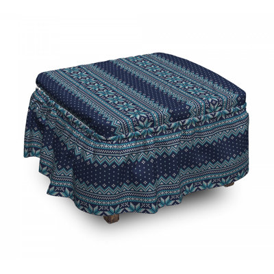 Box Cushion Ottoman Slipcover