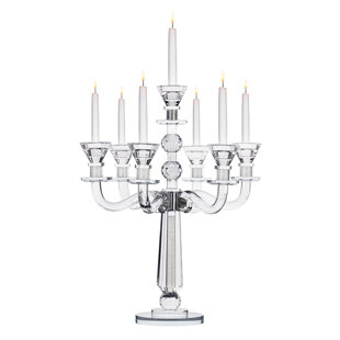 17.5'' H Lead Free Crystal Tabletop Candlestick