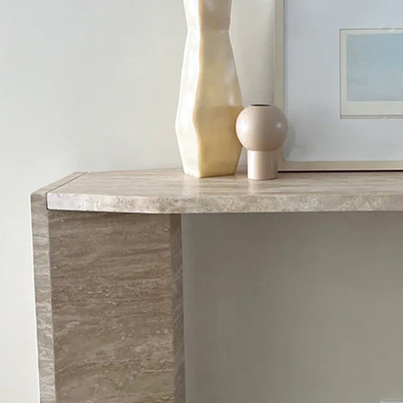 Table d'entrée Wabi-Sabi, H 33,5 po x l 55,1 po x P 13,8 po