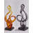 Modern Abstract Sculpture Art Decoration with Resin Body & Marble Base-684960249