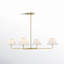 Lustre 4 lumières Meridian en laiton naturel-1800774460